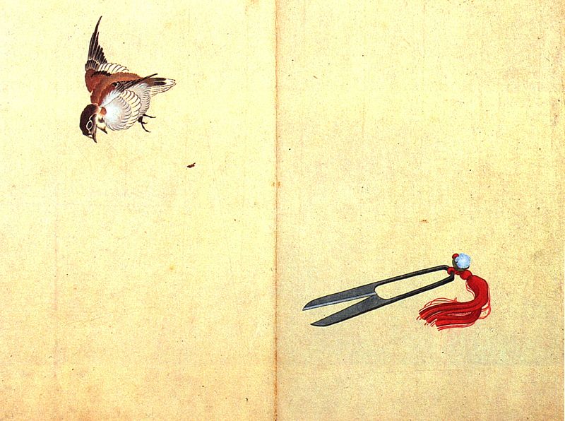 Sparrows – Hokusai