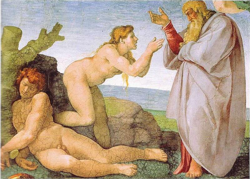 Creation of Eve, Sistine Ceiling, 1508-12, Michelangelo