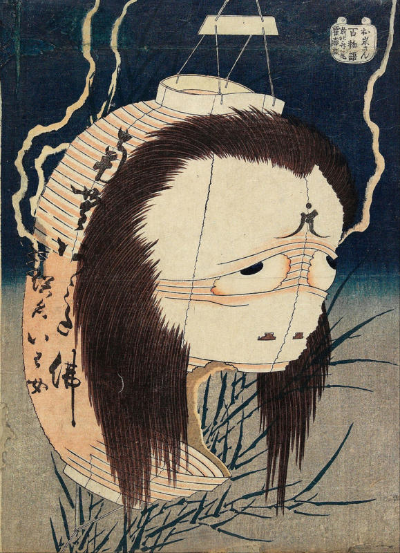 Katsushika_Hokusai_-_The_Lantern_Ghost,_Iwa