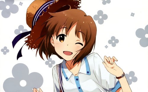 Anime Girl with Brown Hair