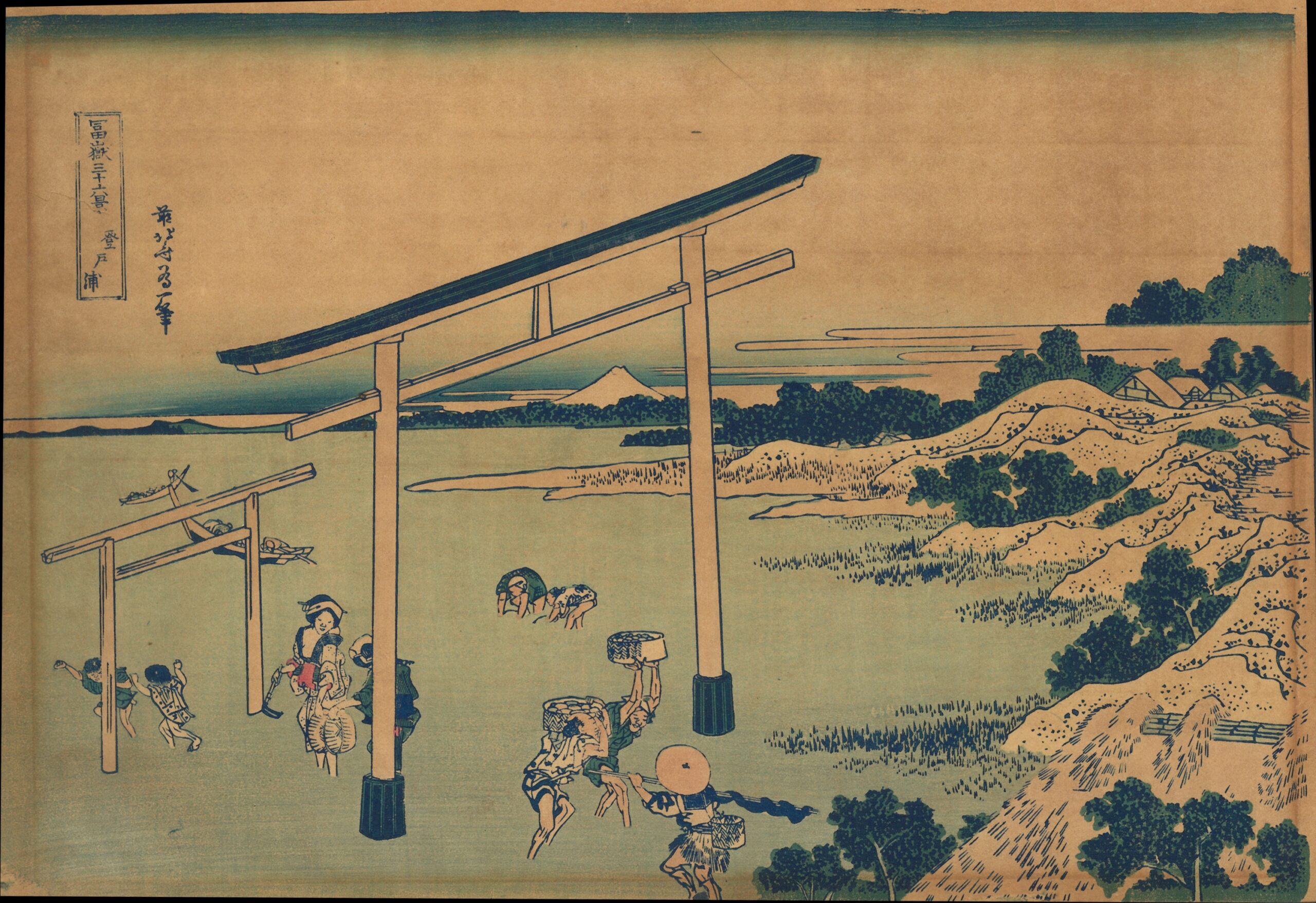 hokusai woodblock print