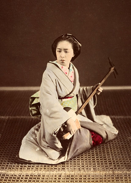 Tokyo Geisha with Shamisen