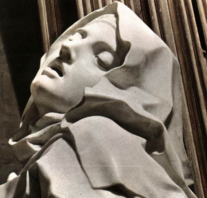 The Ecstasy of Saint Therese. Gian Lorenzo Bernini, 1647-1652. The expression of pleasure of Saint Therese caused a fair bit of controversy. 