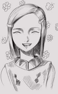 Manga Faces: Understanding and Reading Manga Visual Language happy with flower background