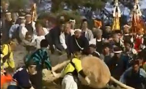 Onbashira, the deadly log-riding festival of Japan